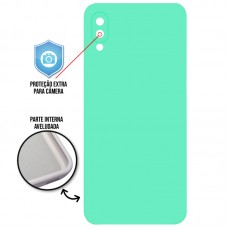 Capa para Samsung Galaxy A02 e M02 - Case Silicone Cover Protector Verde Claro